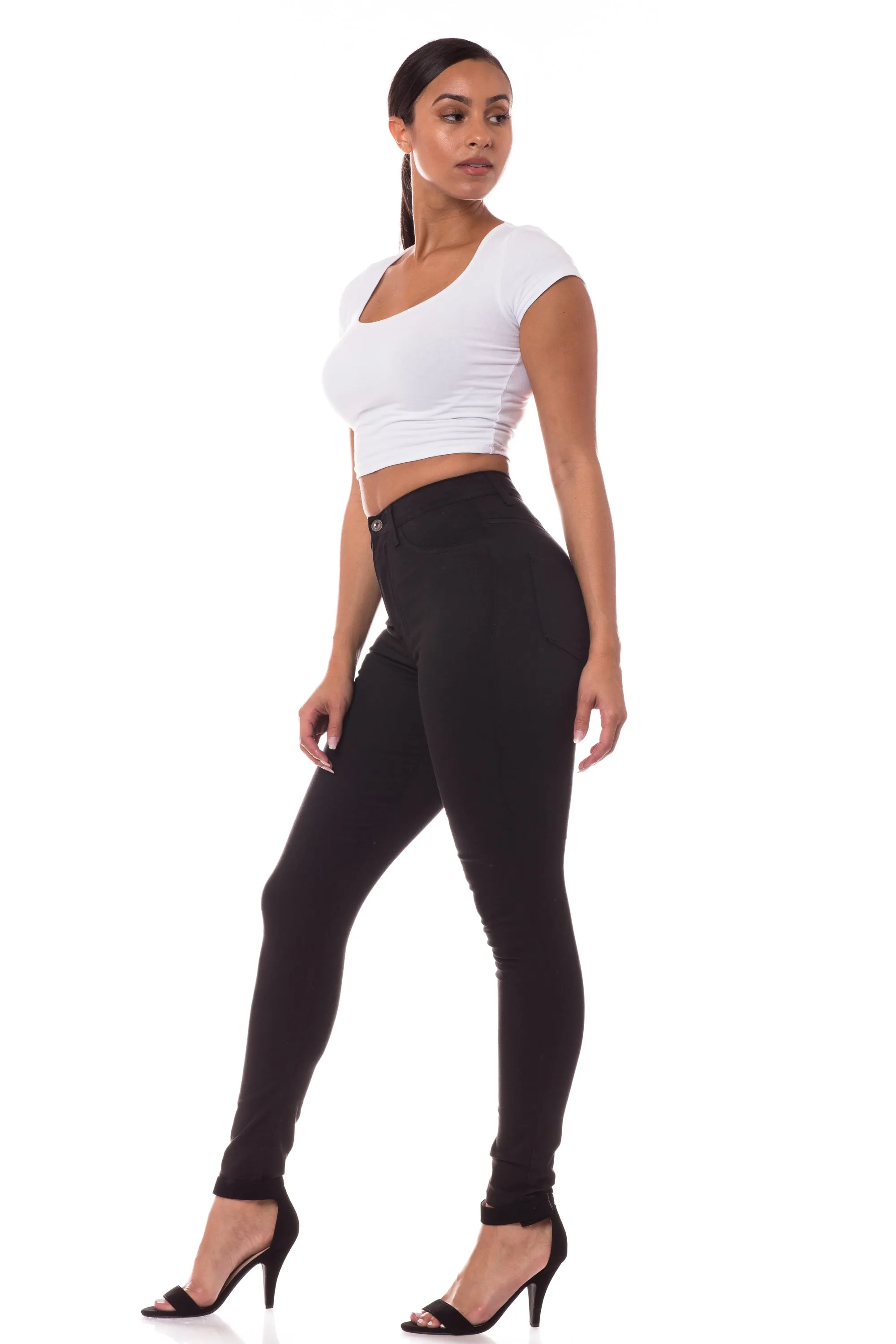 4467 Women's High Waisted Skinny Jeans
