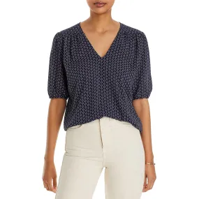 Aaeda Womens V Neck Casual Pullover Top