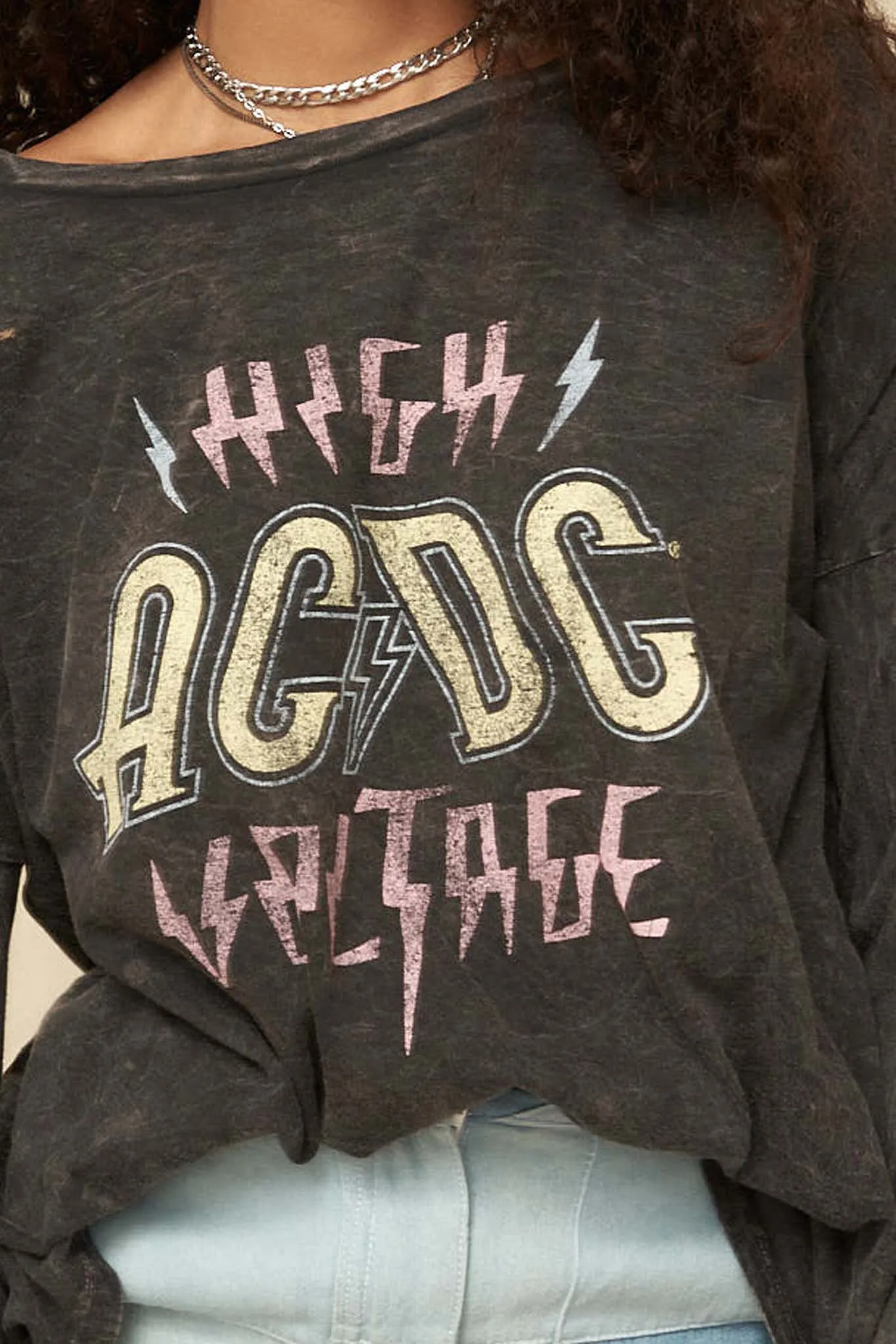 AC/DC High Voltage Long-Sleeve Graphic Tee