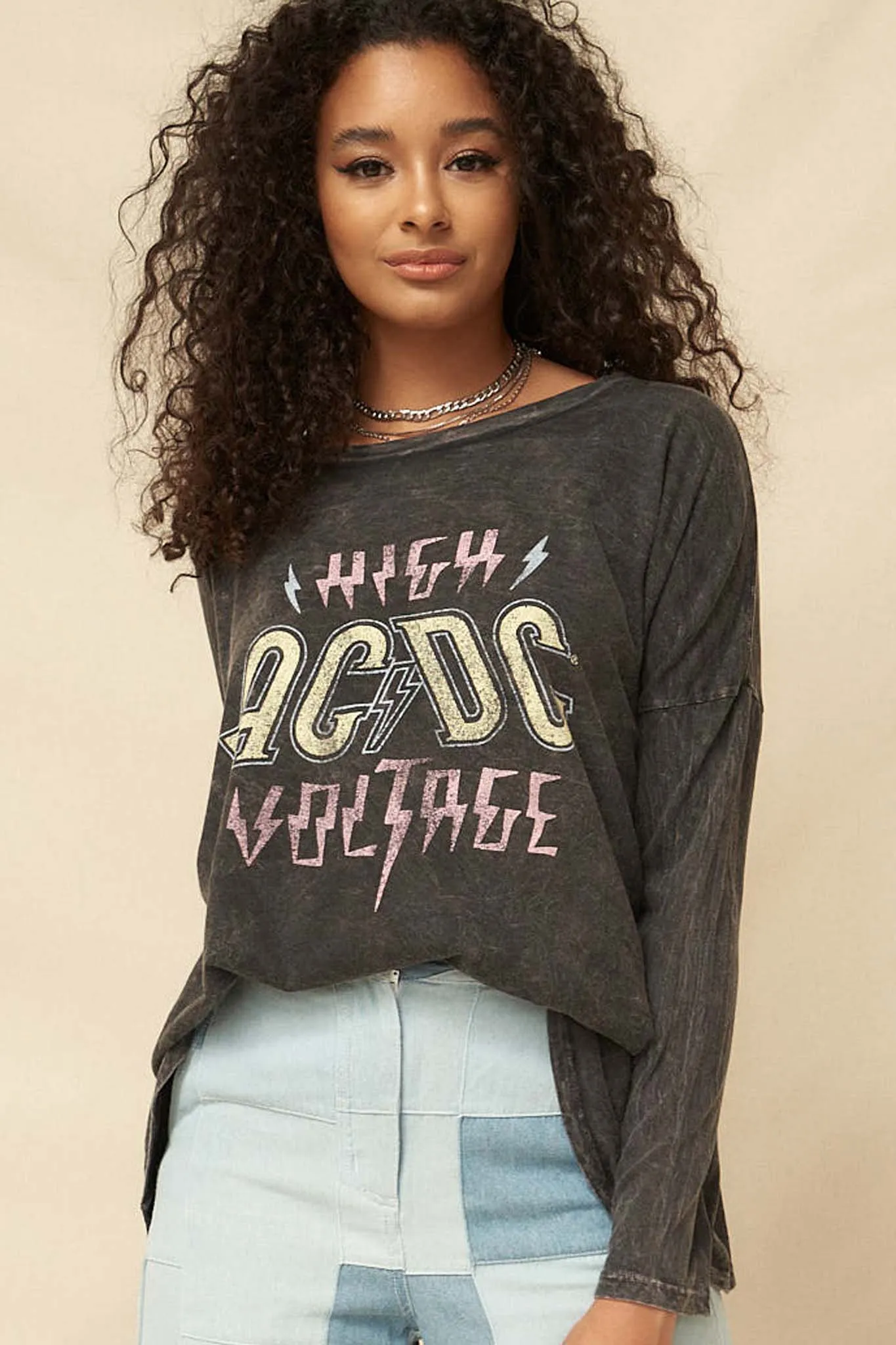 AC/DC High Voltage Long-Sleeve Graphic Tee