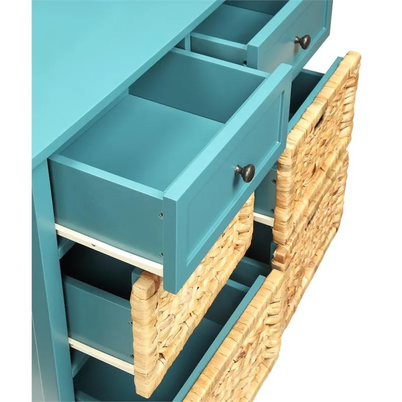 ACME Flavius Console Table in Teal 97418