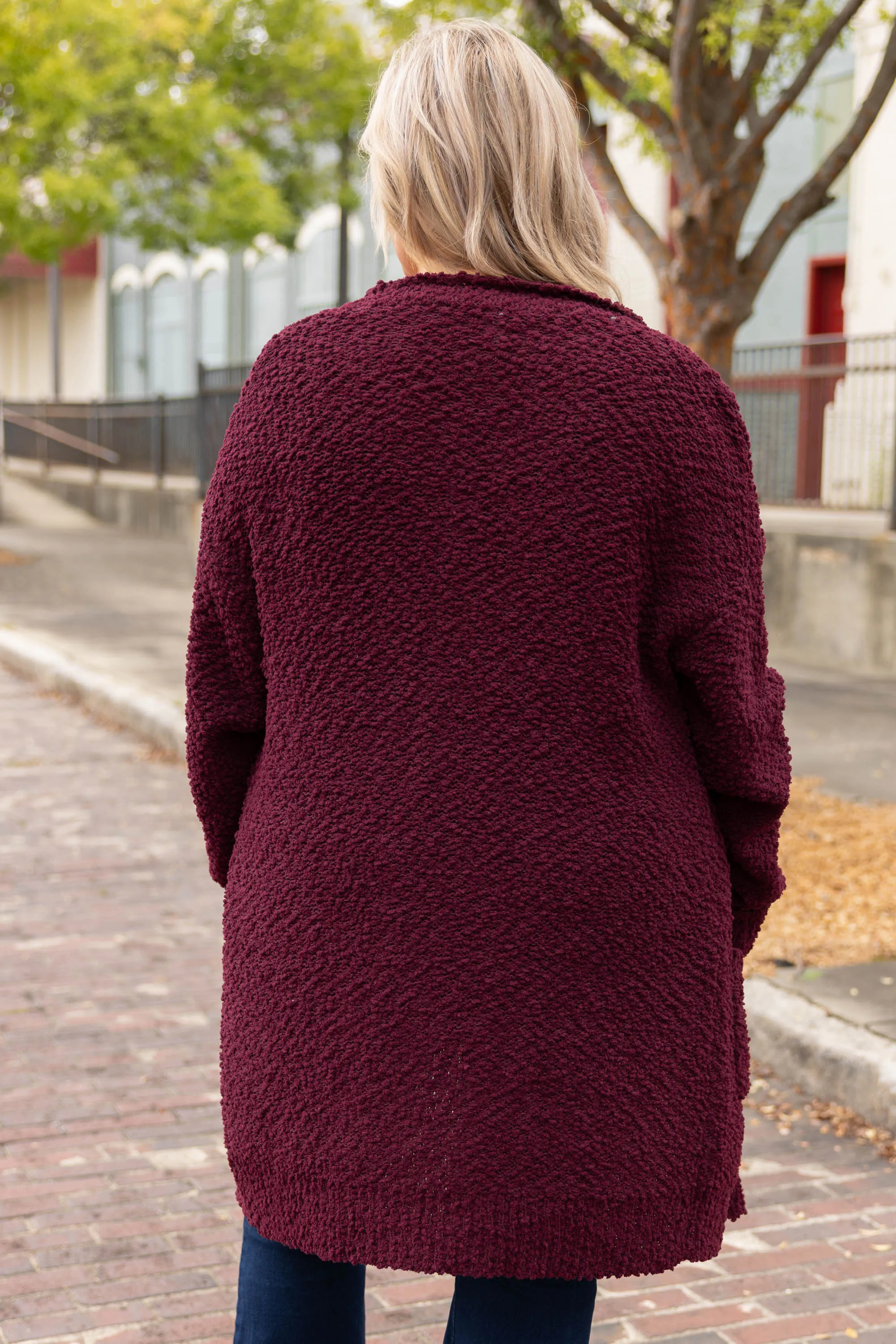All The Warmth Cardigan, Burgundy