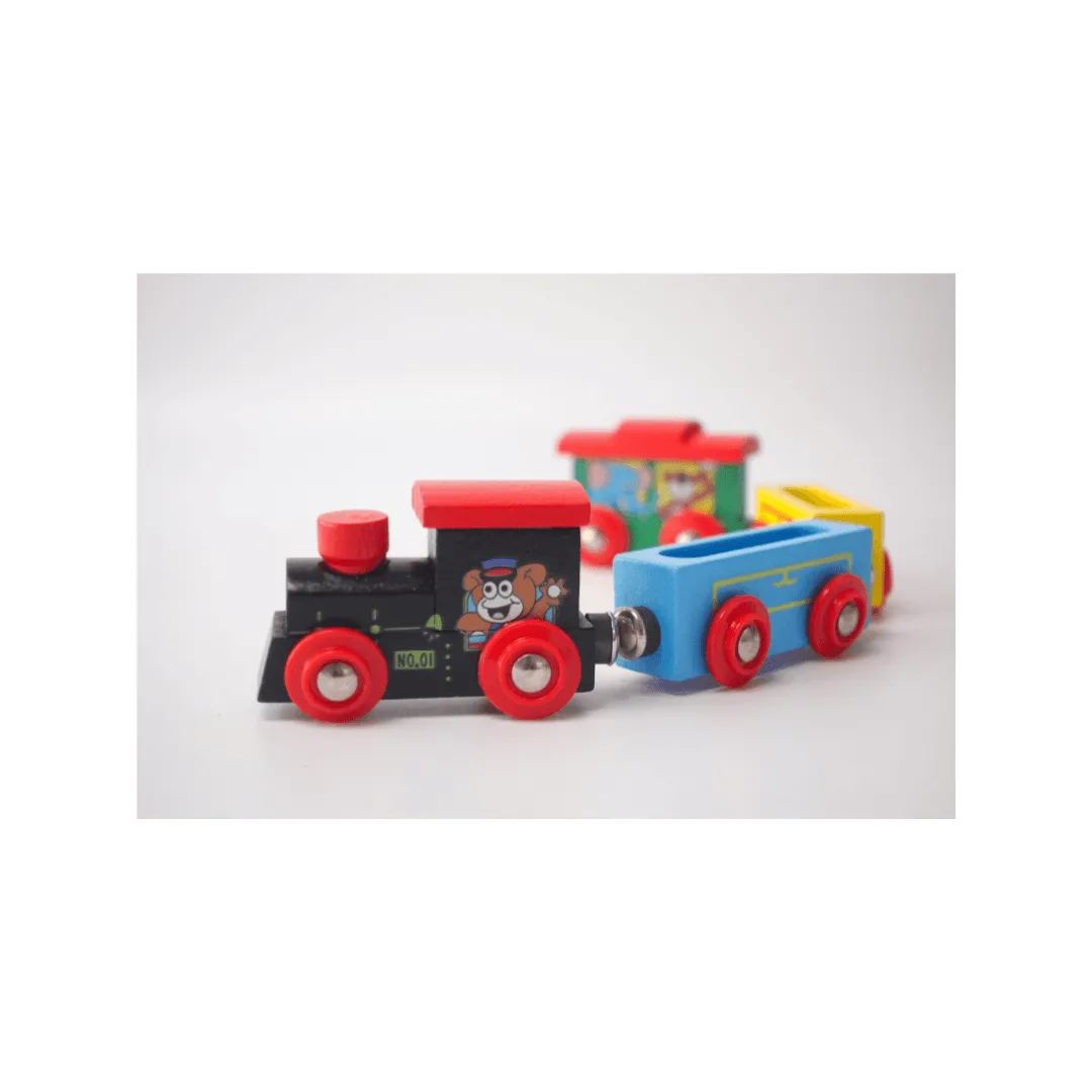 Animals Magnetic Train with 4 layers for Kids Age 3 
