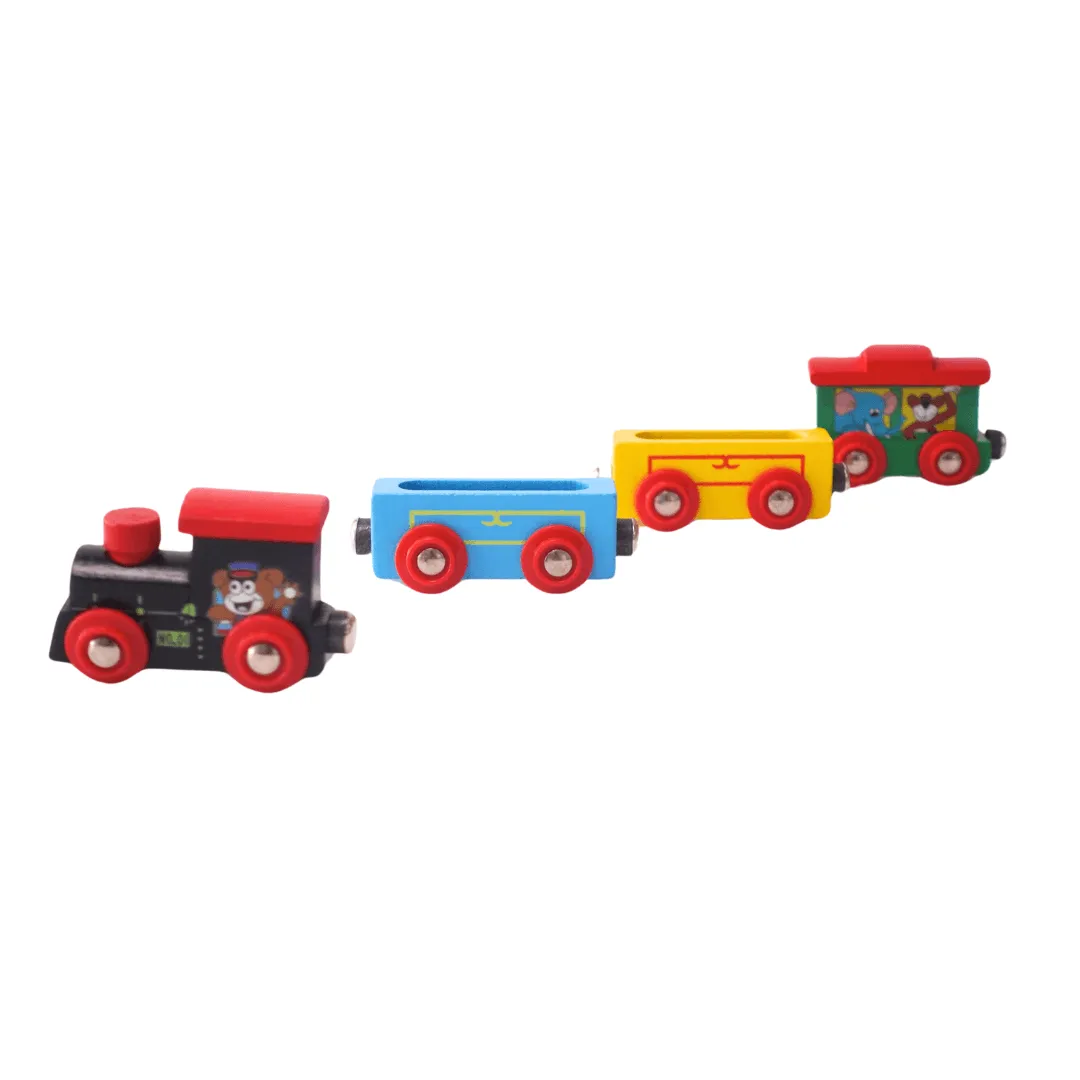 Animals Magnetic Train with 4 layers for Kids Age 3 