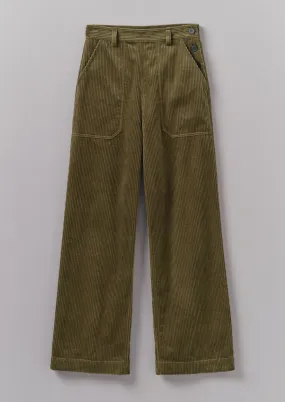 Annie Organic Cord Full Length Trousers | Barley