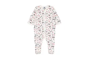 Baby Girl Front Snap Parisien Print Footie - Petit Bateau