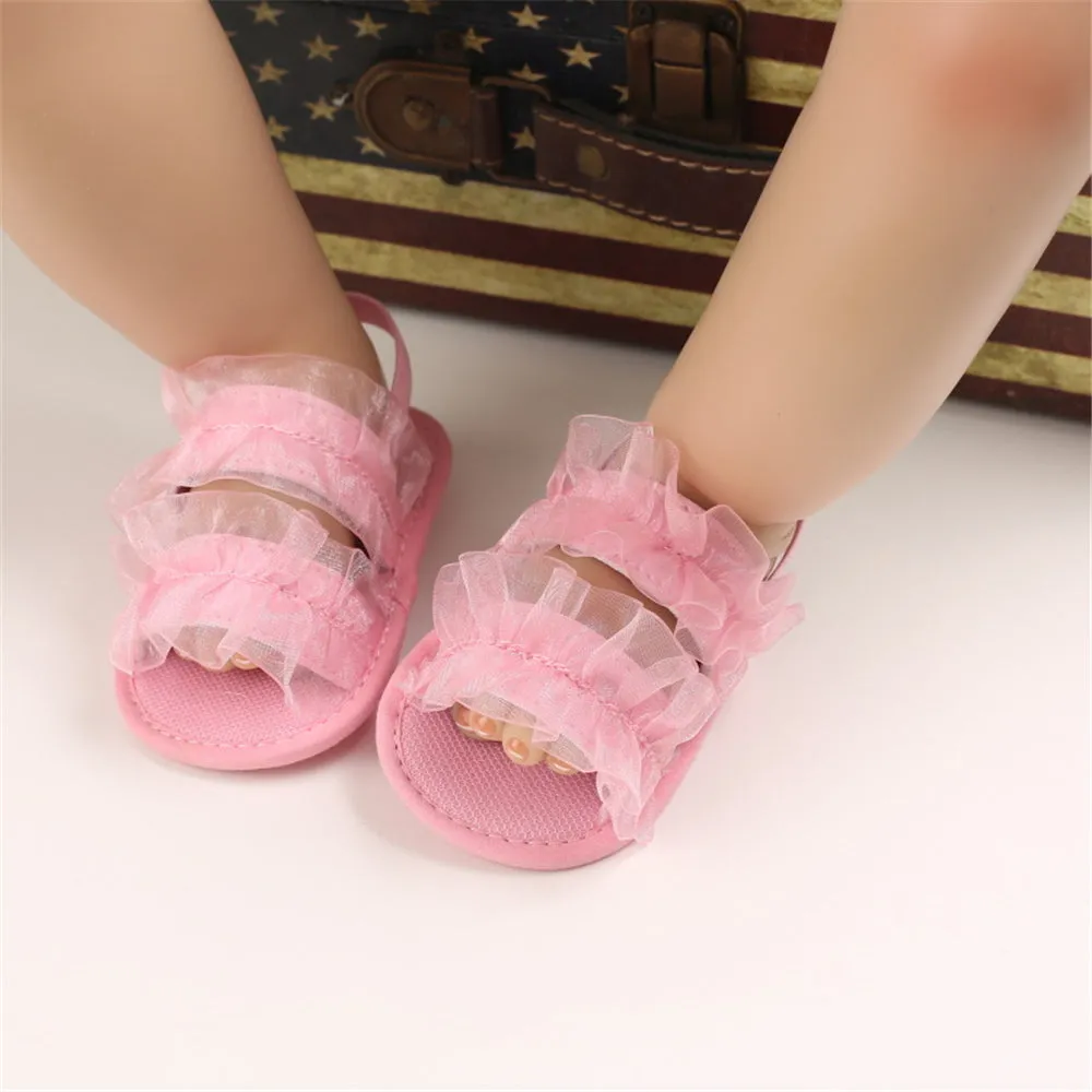 Baby Girls Mesh Solid Fashion Sandals Wholesale Shoes For Kids