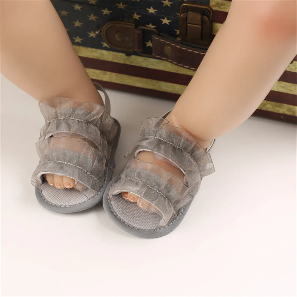 Baby Girls Mesh Solid Fashion Sandals Wholesale Shoes For Kids
