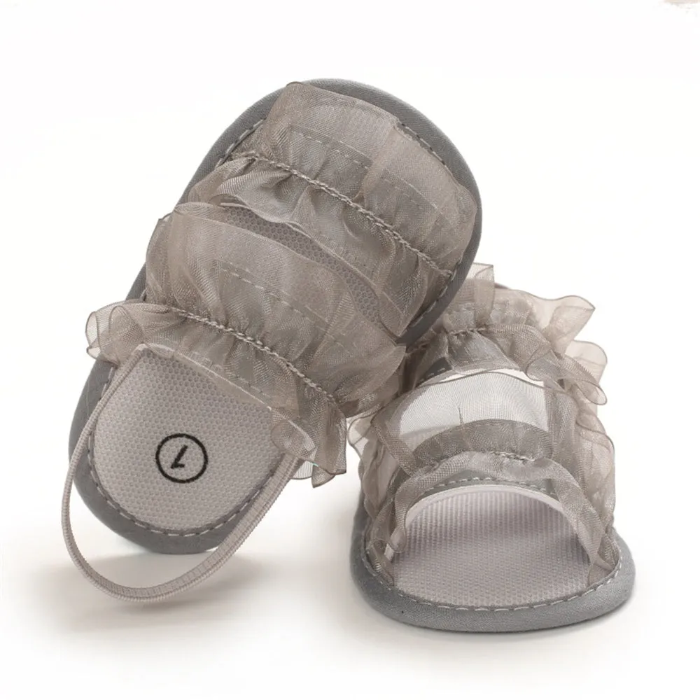 Baby Girls Mesh Solid Fashion Sandals Wholesale Shoes For Kids