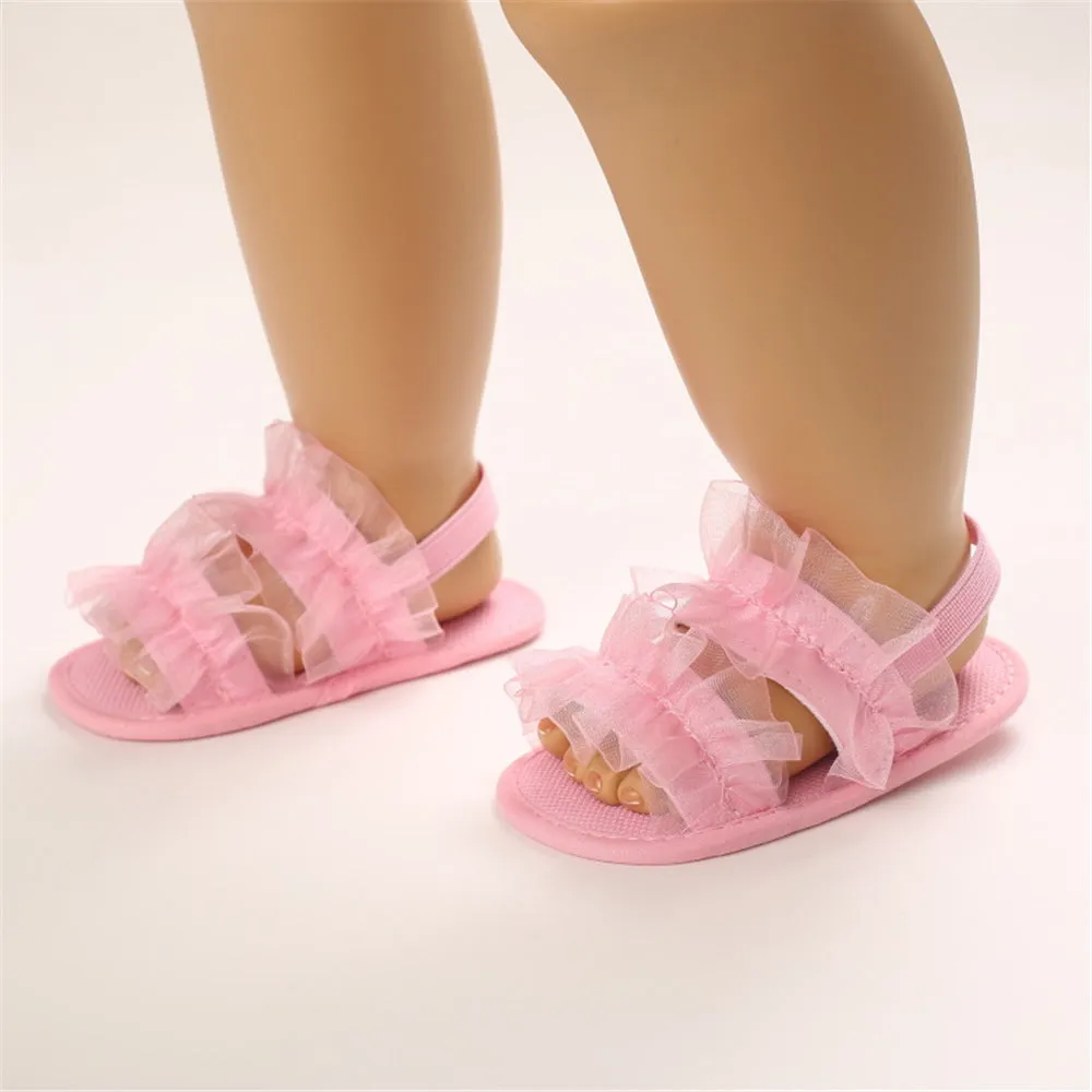 Baby Girls Mesh Solid Fashion Sandals Wholesale Shoes For Kids
