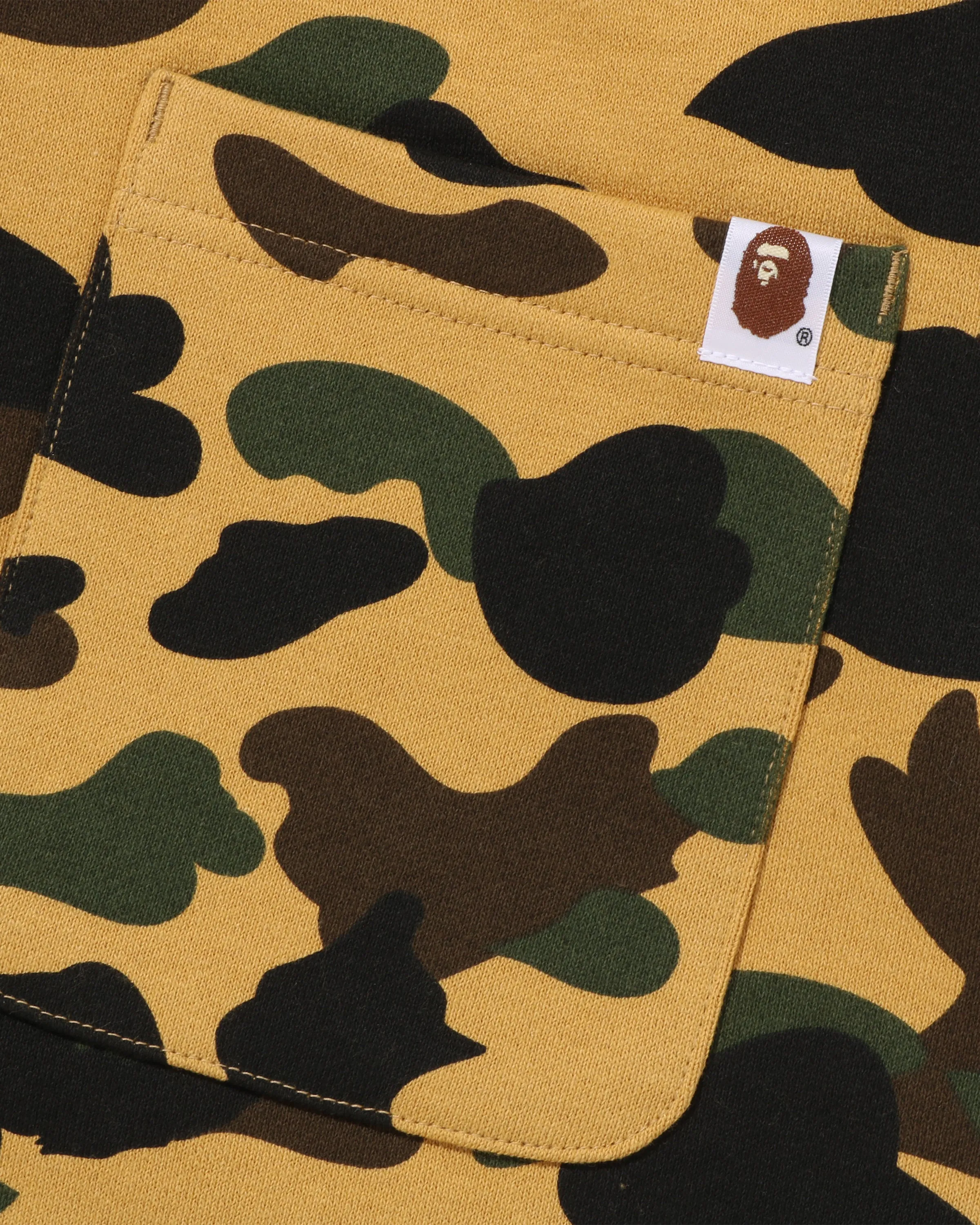 BAPE 1ST CAMO APE HEAD PATCHED SWEAT PANTS