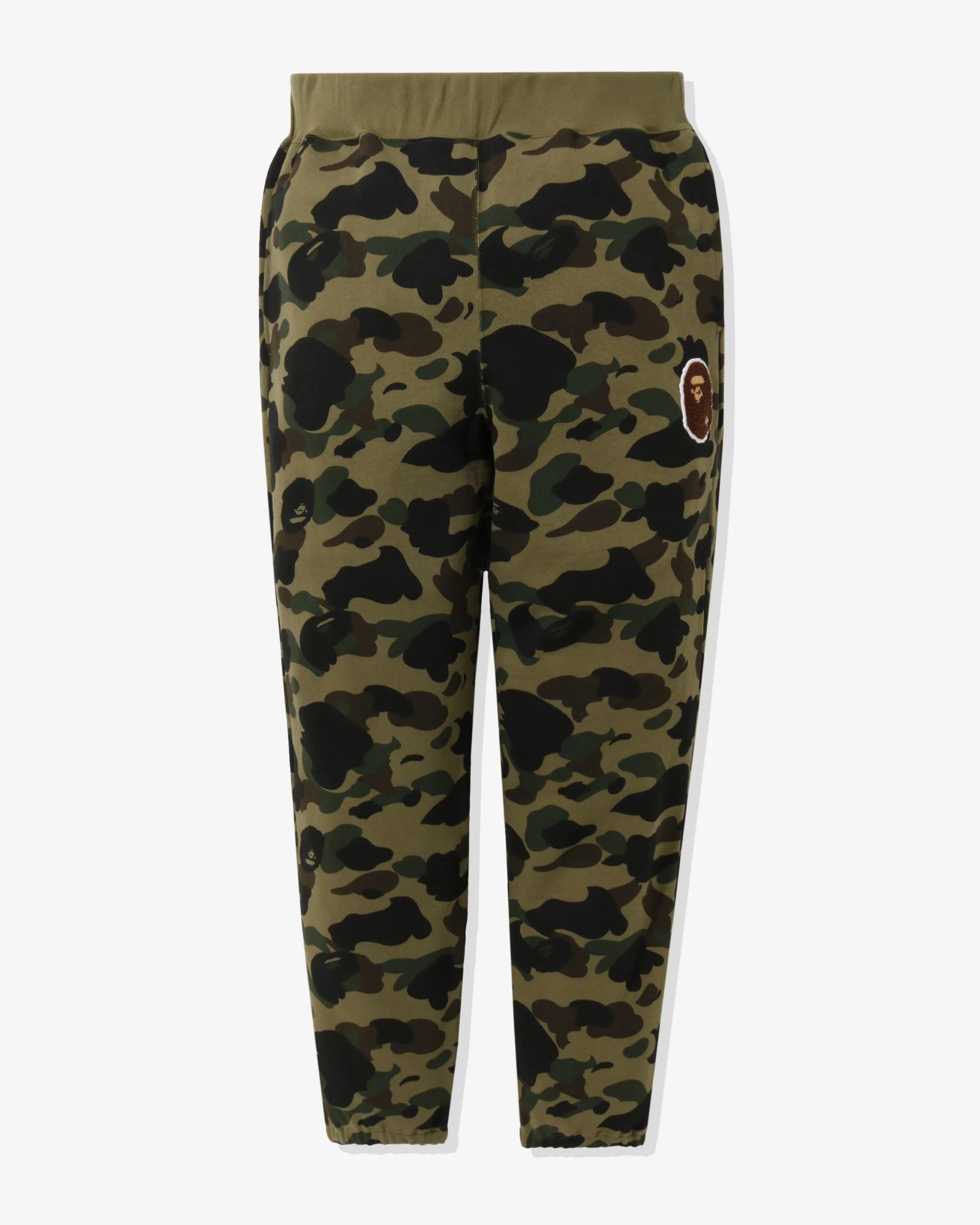 BAPE 1ST CAMO APE HEAD PATCHED SWEAT PANTS