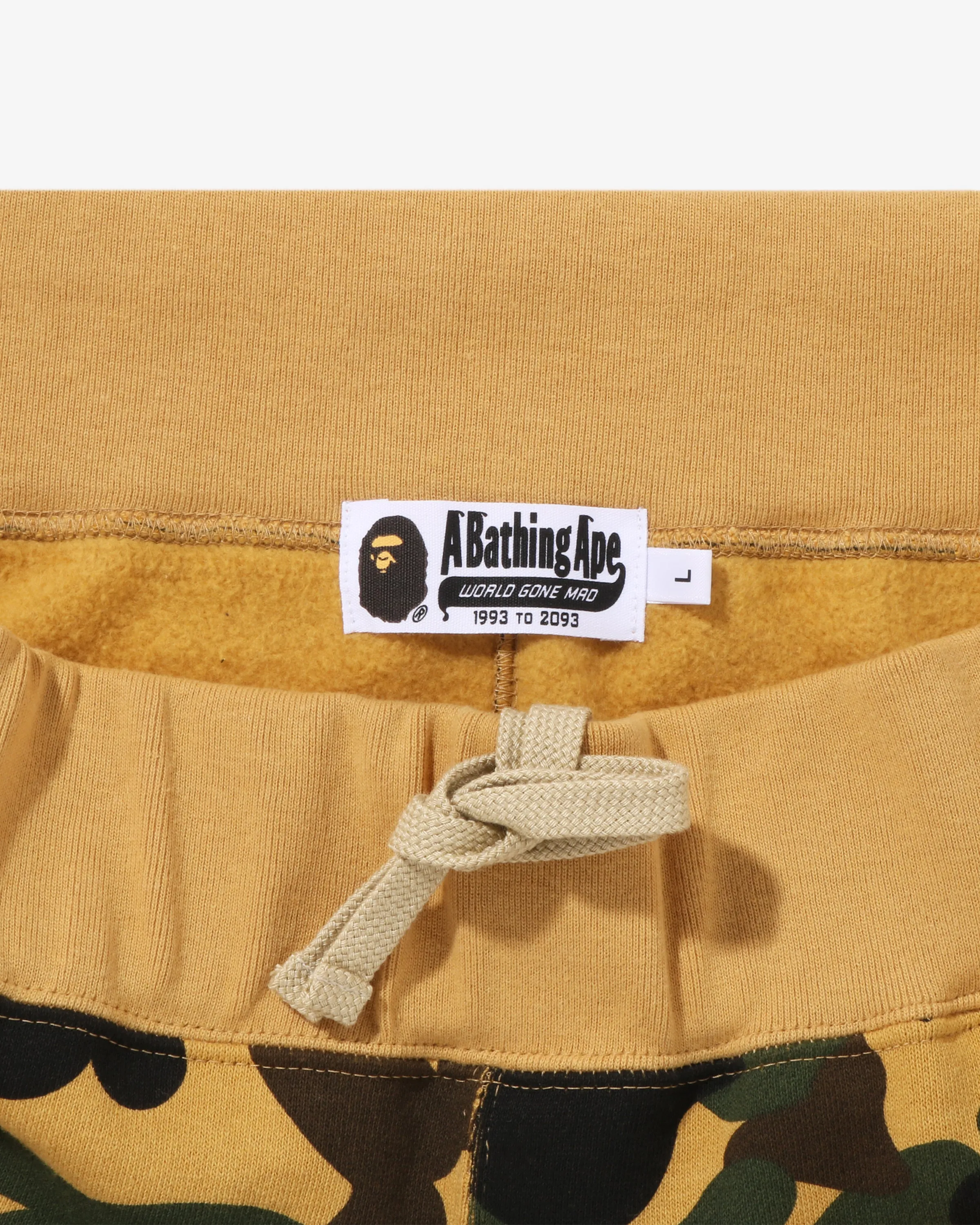 BAPE 1ST CAMO APE HEAD PATCHED SWEAT PANTS
