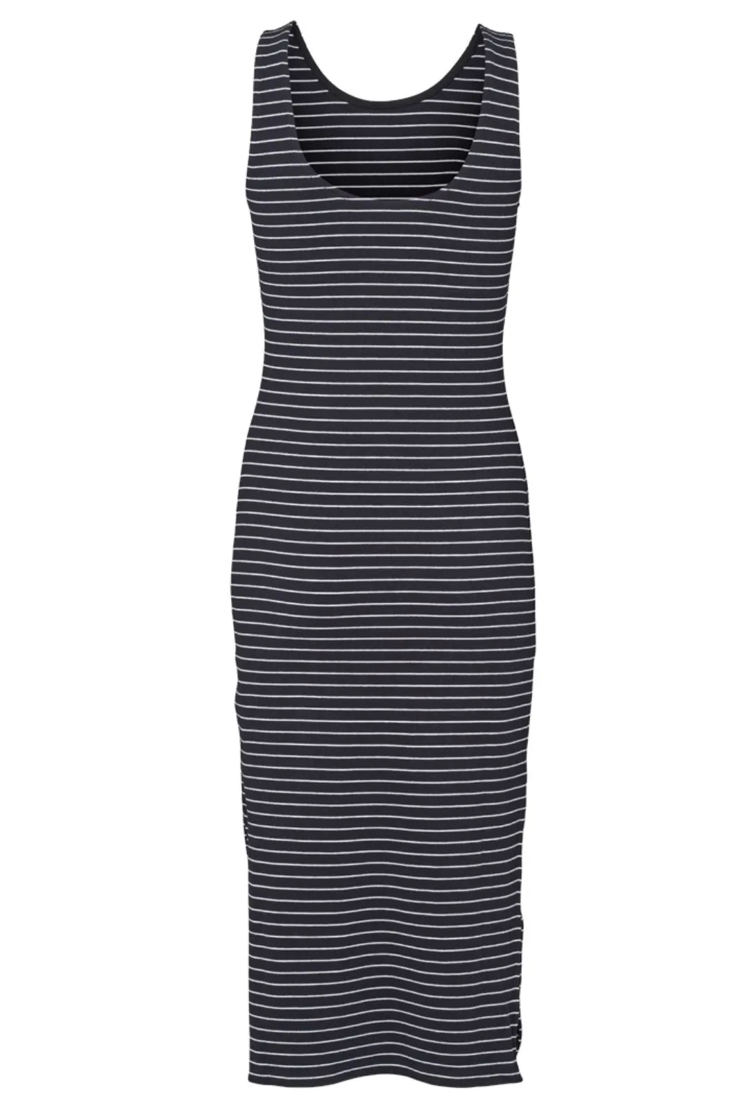 Basic Apparel - Ludmilla Openback Dress - 703 Black / Bright White