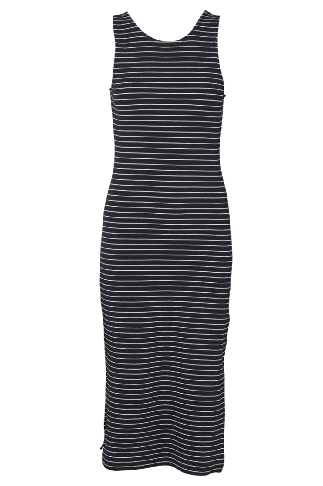 Basic Apparel - Ludmilla Openback Dress - 703 Black / Bright White