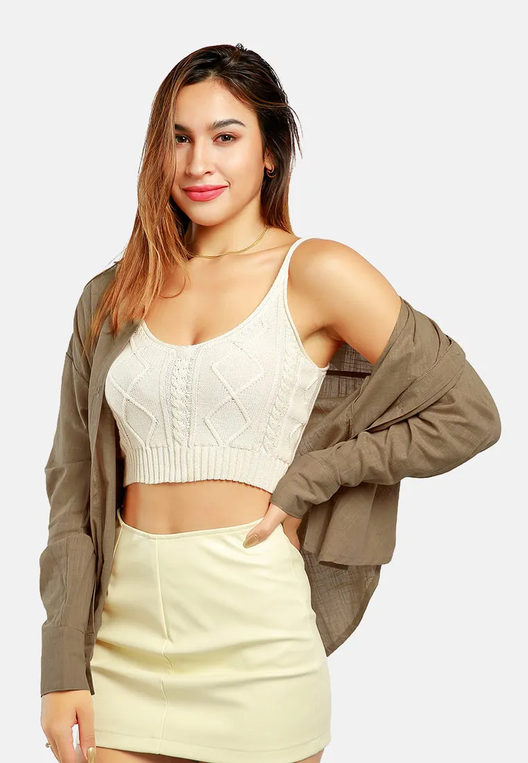 Basic Cotton Collared Shirt