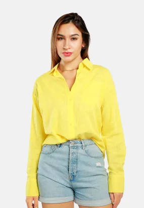 Basic Cotton Collared Shirt