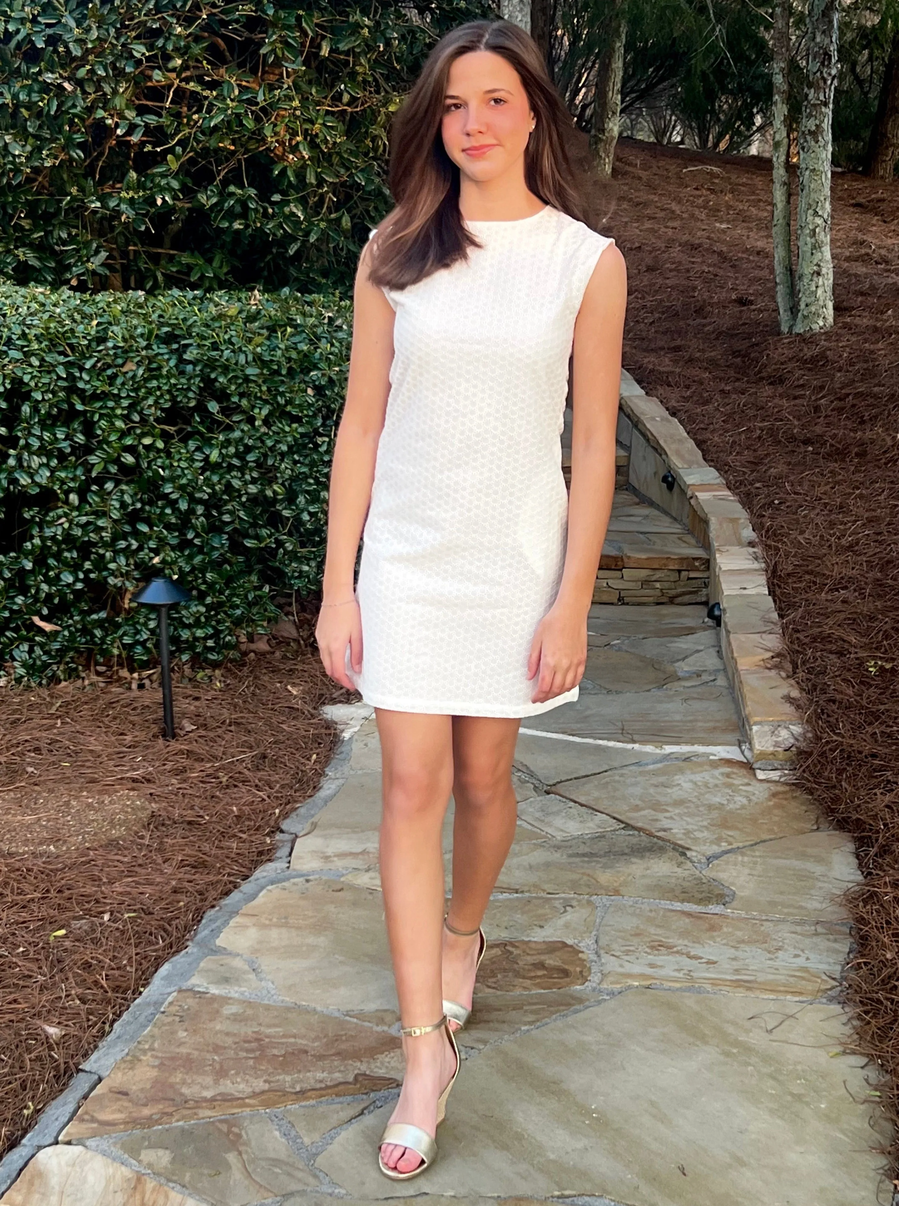 Belle Shift Dress – Sugar Cane Eyelet
