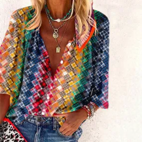 BerryBetty - Casual Colorful Blouse