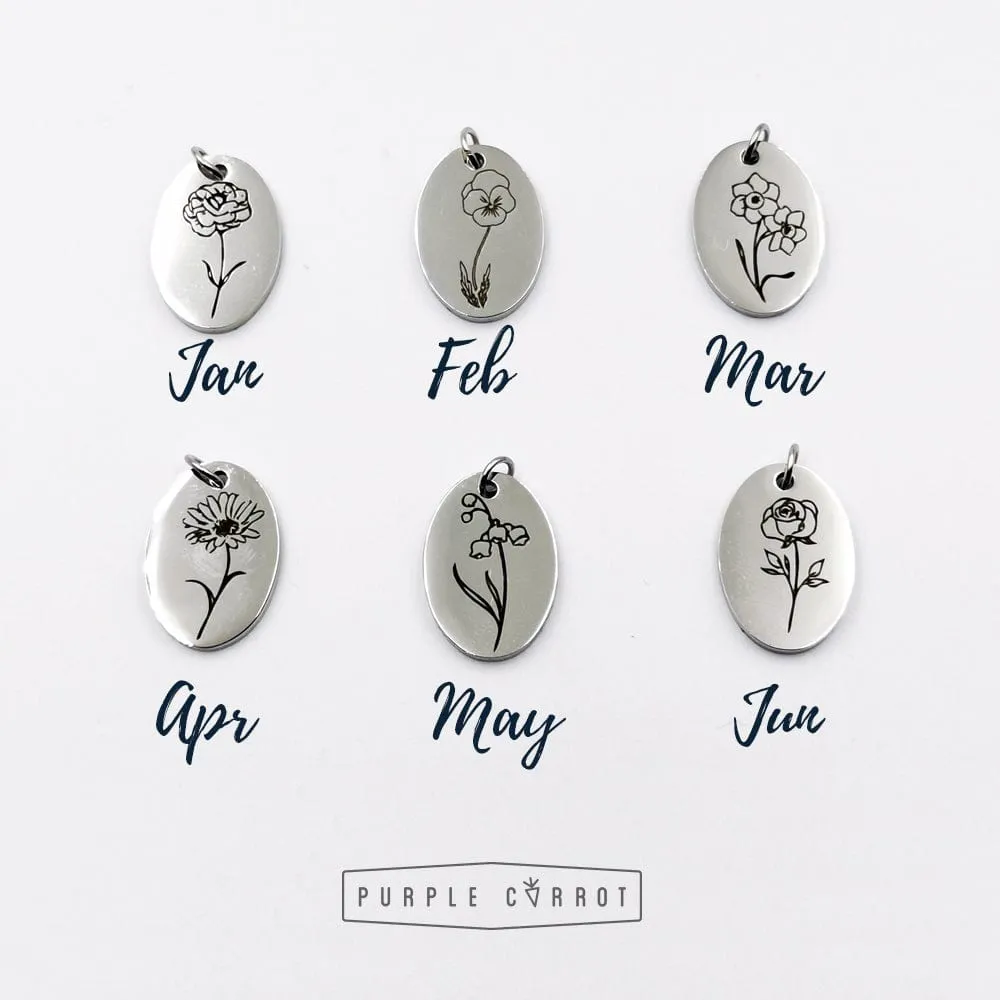 Birthday Month Flower Necklace