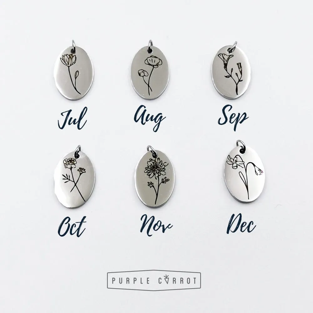 Birthday Month Flower Necklace