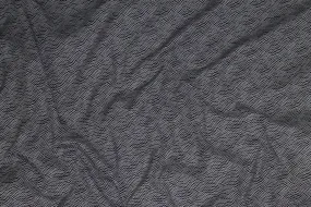 Black and White Wavy Italian Cotton