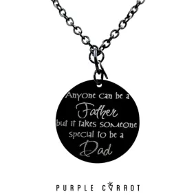 Black Disc Necklace