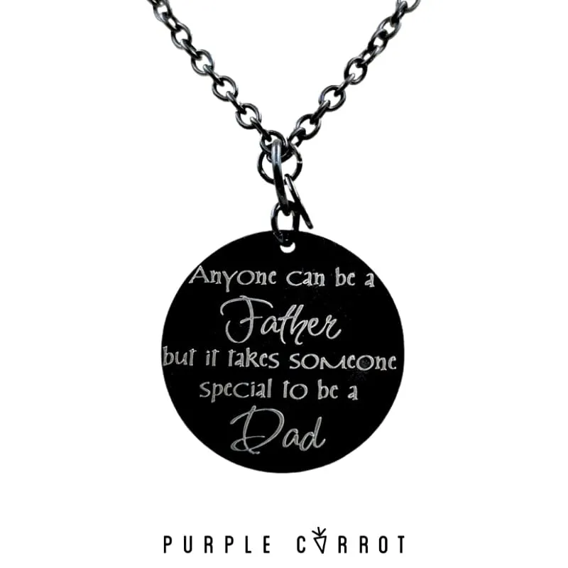 Black Disc Necklace