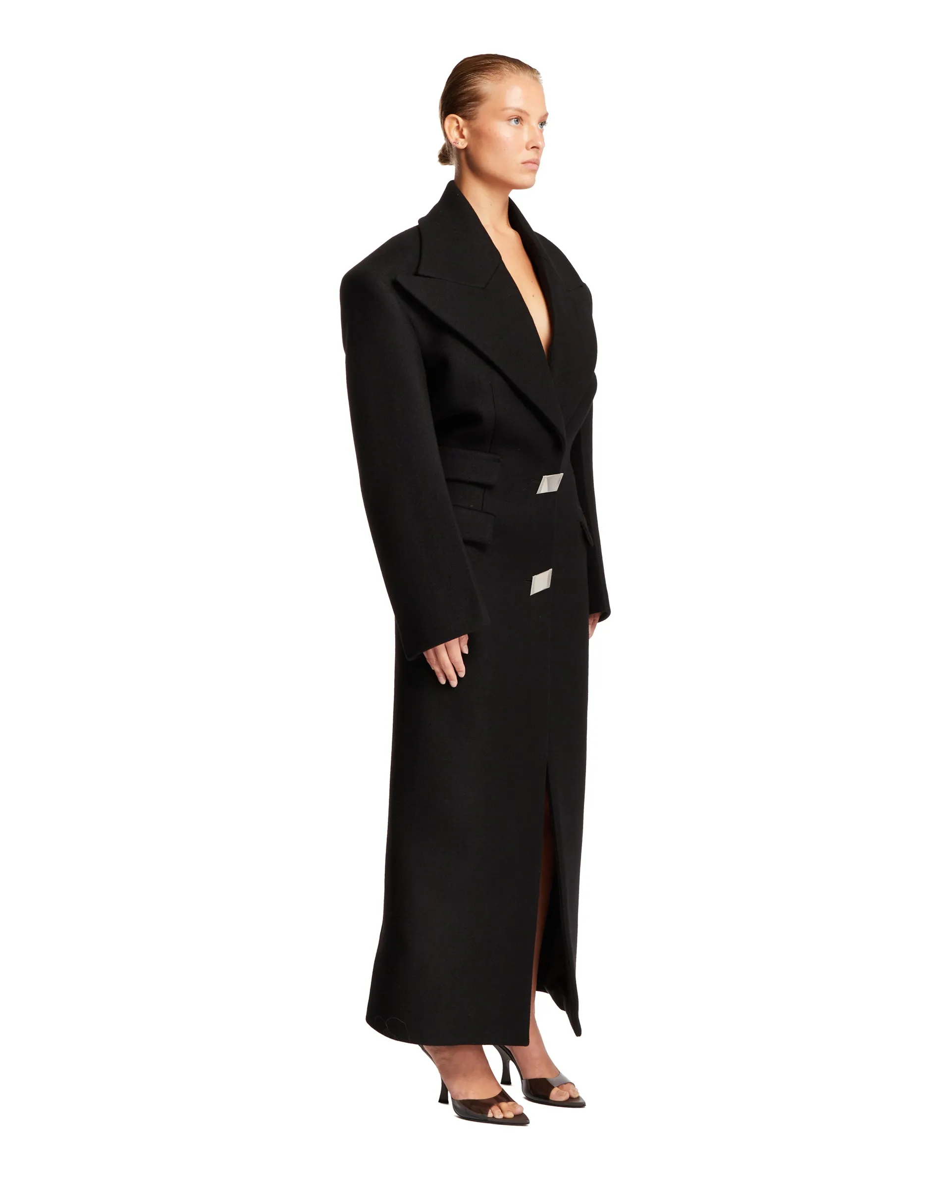 Black Long Wool Coat
