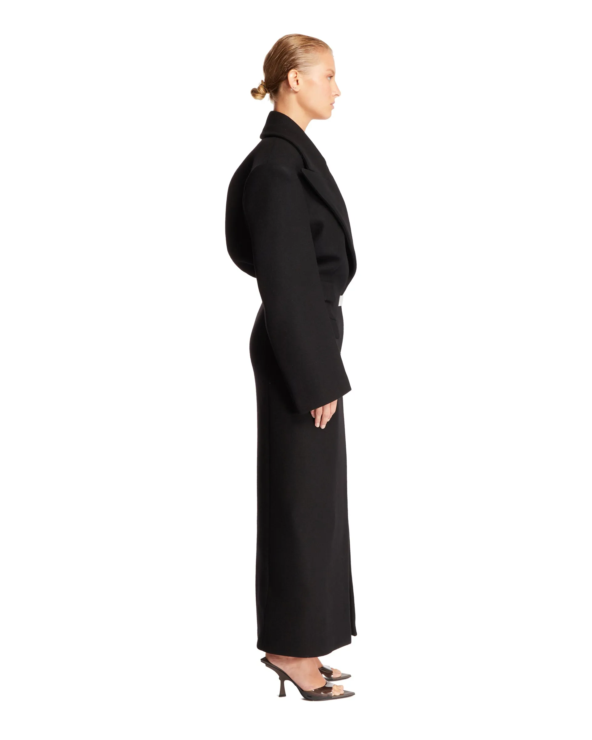 Black Long Wool Coat