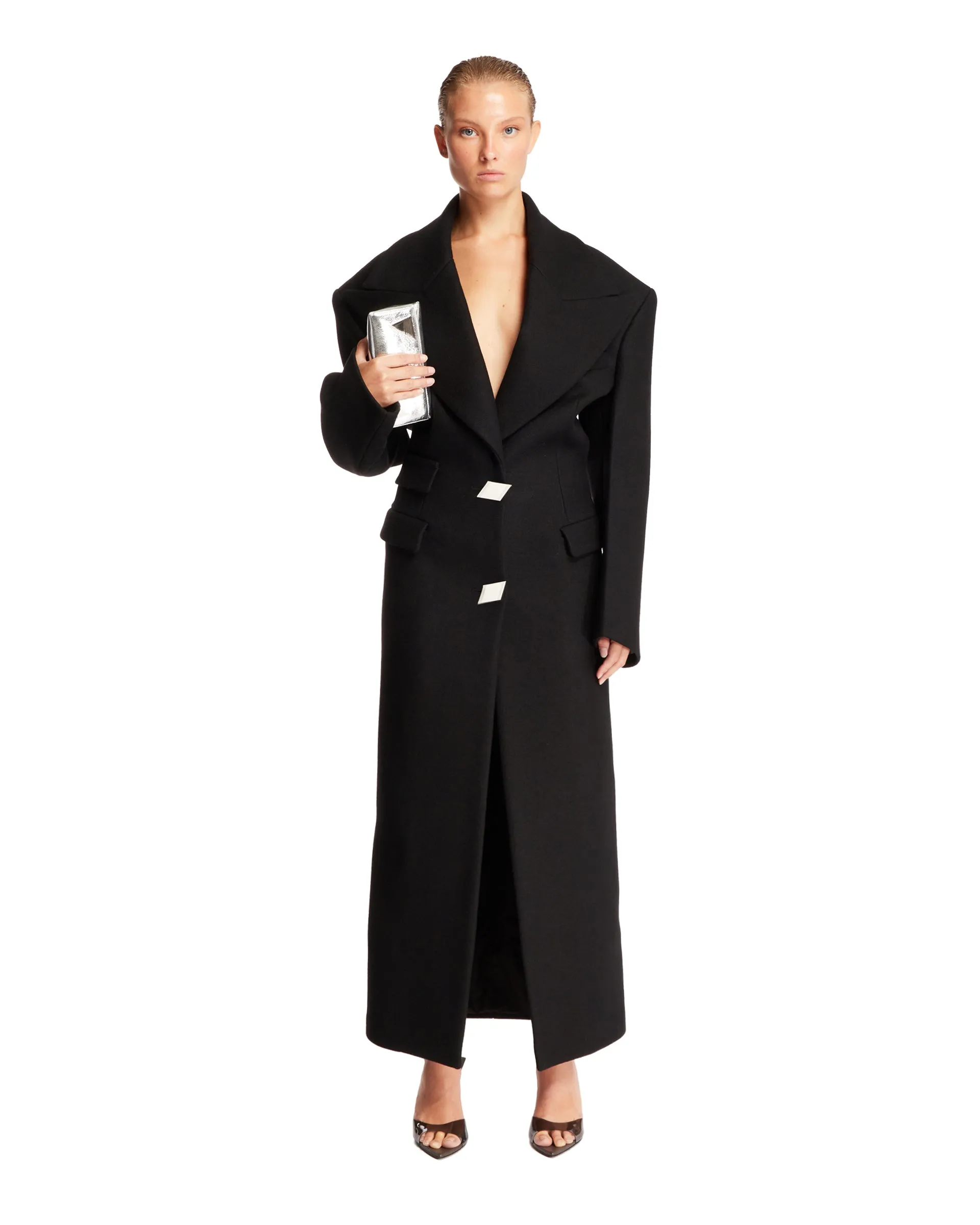 Black Long Wool Coat