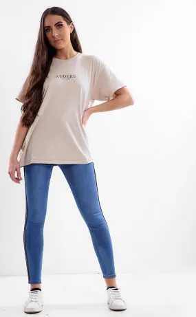 Blue Ladies High waisted jeans