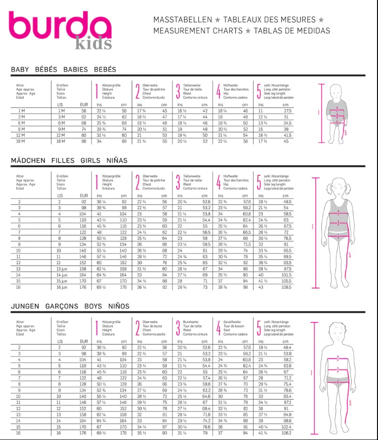 Burda Baby/Child Dungaree/Pinafore 9424