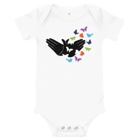 Butterfly (ASL) Baby Short Sleeve Onesie