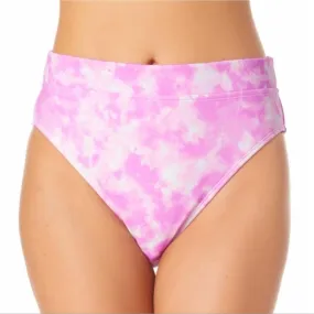California Waves Ladies Printed High-Waist Bikini  Swim Bottoms