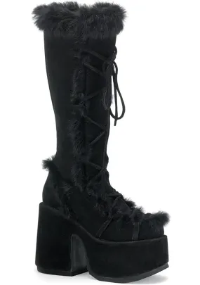 CAMEL 311 Night Watch Black Platform Boots