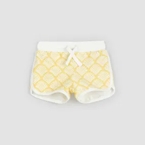 Canary Beachcomber Print Girls' Terry Shorts