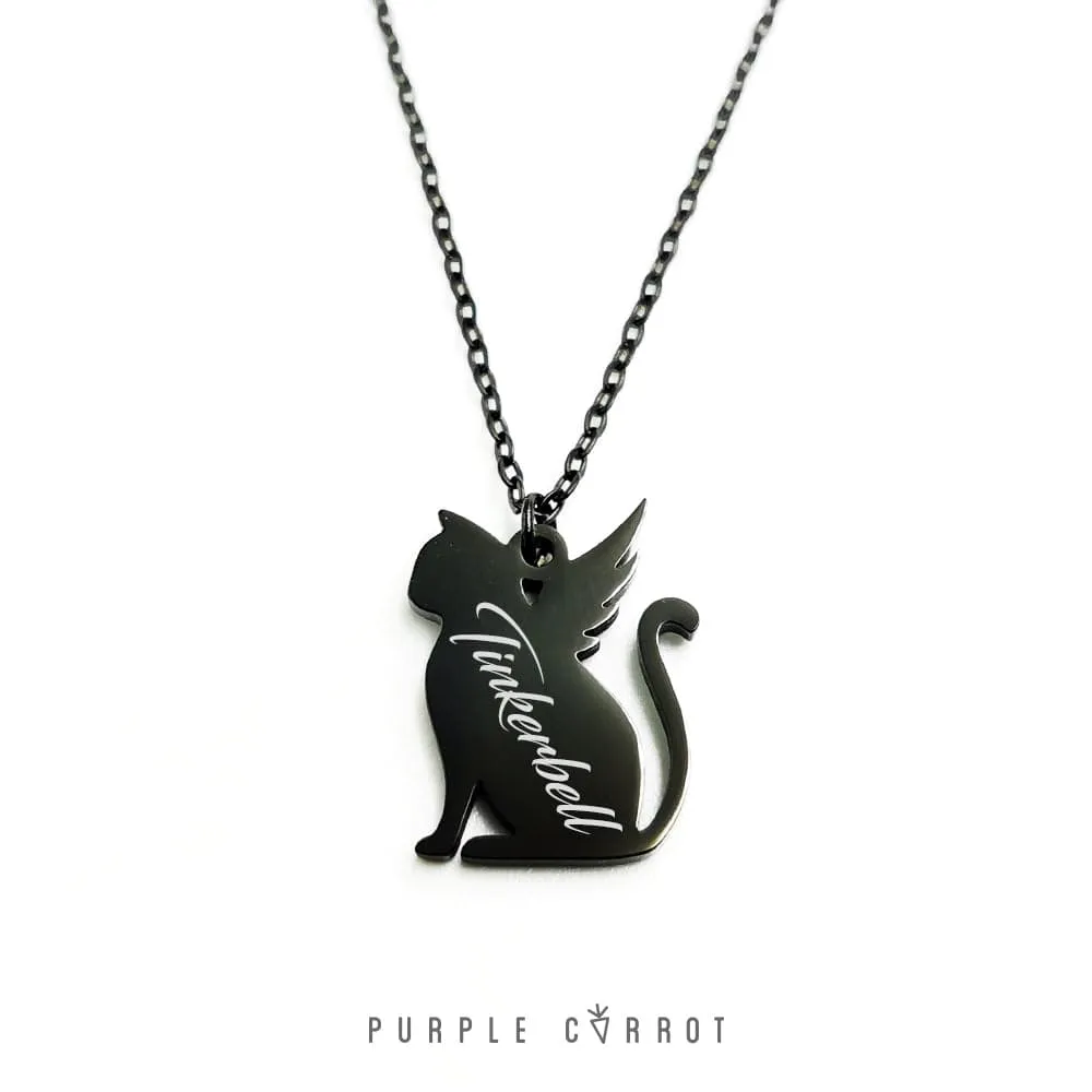 Cat Angel Necklace