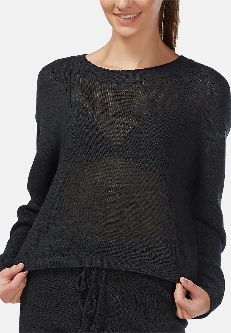 Crew Neck Long Sleeve Pullover