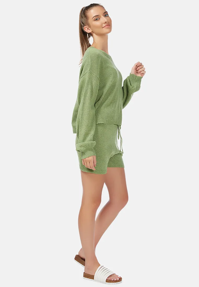 Crew Neck Long Sleeve Pullover