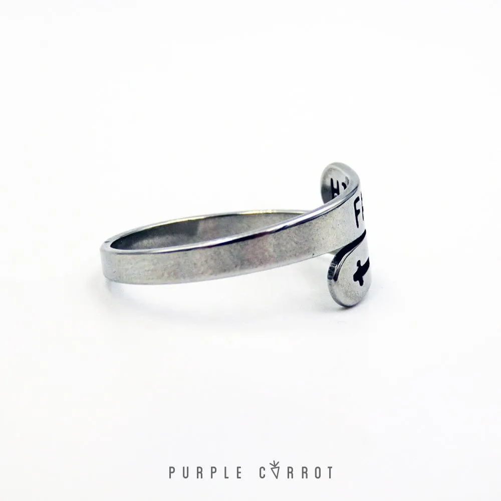 Cross faith ring