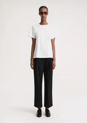 Curved seam tee off-white