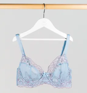 D  lace plunge [Ash/Blue]