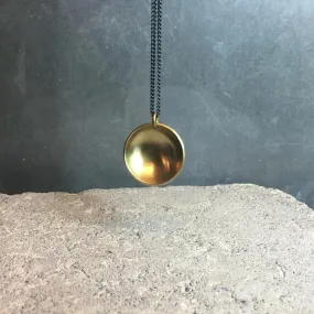 Dome Large Necklace in Silver or Golden Brass