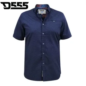 Duke X-Tall Telford S/S Navy Micro Print Navy