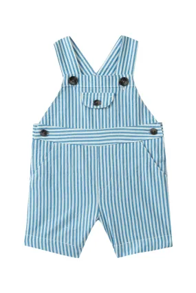 Dungarees - Denim striped seersucker