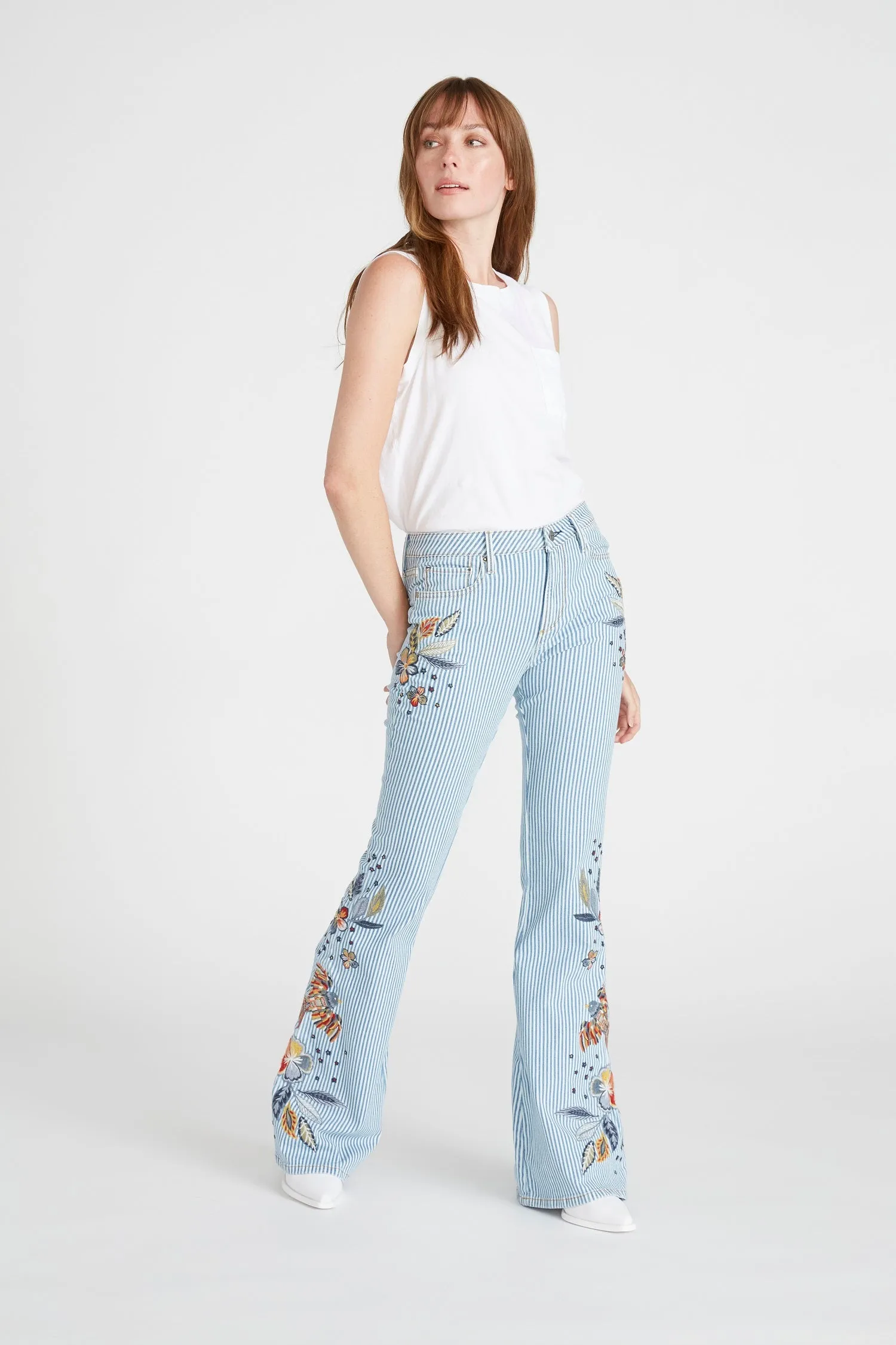 Farrah Pinstripe Flare - Folklore