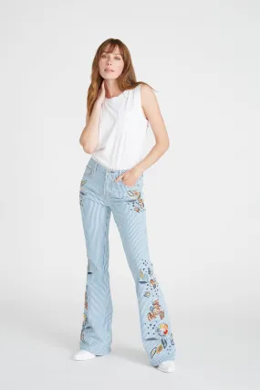 Farrah Pinstripe Flare - Folklore