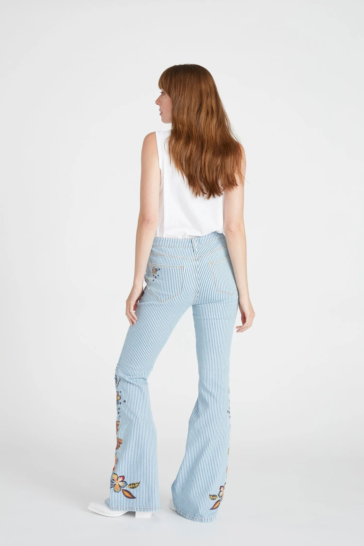 Farrah Pinstripe Flare - Folklore
