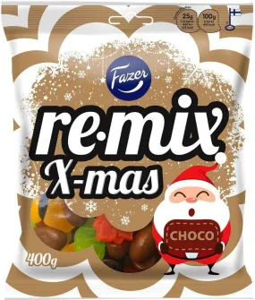 Fazer Remix X-mas Choco 400g, 5-Pack